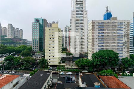 Sala - Vista de apartamento à venda com 1 quarto, 64m² em Cidade Monções, São Paulo