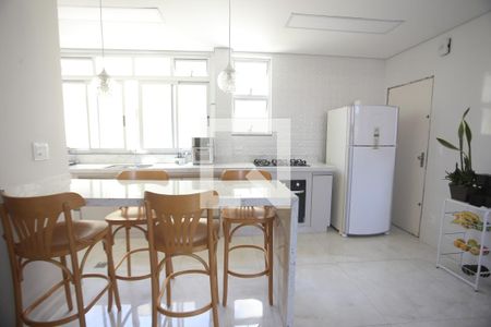 cozinha-sala de apartamento à venda com 4 quartos, 170m² em Jardim America, Belo Horizonte
