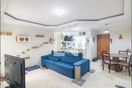Sala de apartamento à venda com 3 quartos, 83m² em Vila Homero Thon, Santo André