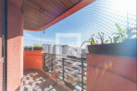 Varanda da Sala de apartamento para alugar com 3 quartos, 160m² em Centro, Santo André