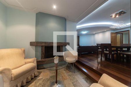 Sala - Lareira de apartamento à venda com 4 quartos, 200m² em Santo Antônio, São Caetano do Sul