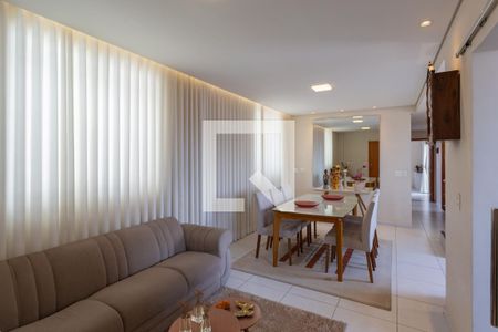 Sala de apartamento à venda com 4 quartos, 168m² em Sagrada Família, Belo Horizonte