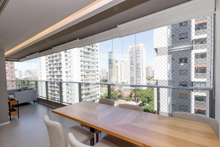 Varanda da Sala de apartamento para alugar com 2 quartos, 84m² em Brooklin Paulista, São Paulo