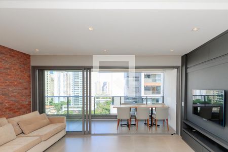 Sala de apartamento para alugar com 2 quartos, 84m² em Brooklin Paulista, São Paulo