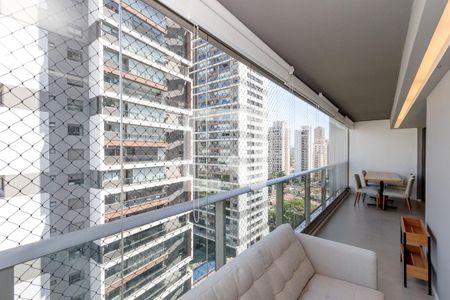 Varanda da Sala de apartamento para alugar com 2 quartos, 84m² em Brooklin Paulista, São Paulo