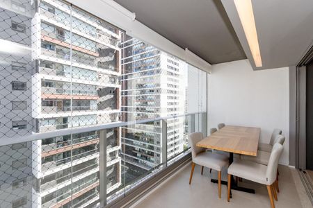 Varanda da Sala de apartamento para alugar com 2 quartos, 84m² em Brooklin Paulista, São Paulo