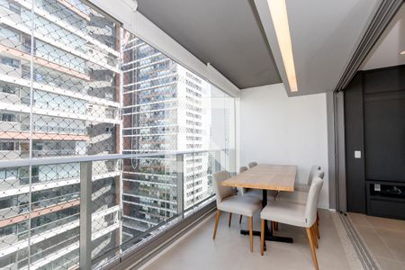 Varanda da Sala de apartamento para alugar com 2 quartos, 84m² em Brooklin Paulista, São Paulo