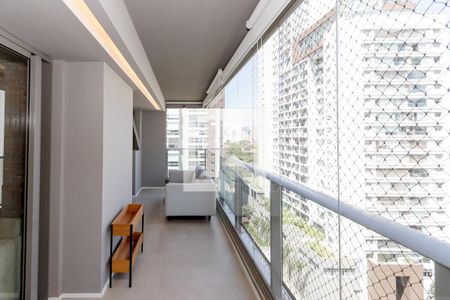 Varanda da Sala de apartamento para alugar com 2 quartos, 84m² em Brooklin Paulista, São Paulo