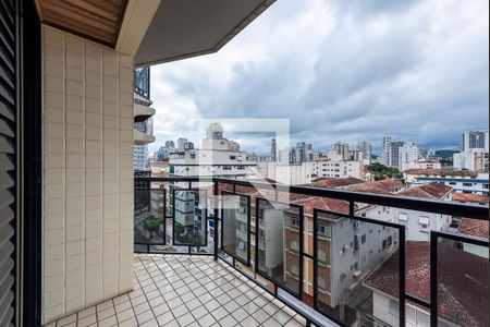 Varanda de apartamento para alugar com 2 quartos, 135m² em Embaré, Santos