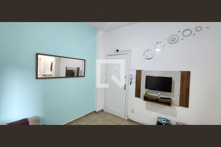 Sala de apartamento para alugar com 1 quarto, 30m² em Itararé, Santos