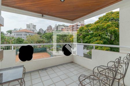 Varanda da Sala de apartamento à venda com 3 quartos, 107m² em Petrópolis, Porto Alegre