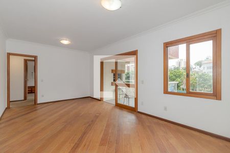 Sala de apartamento à venda com 3 quartos, 107m² em Petrópolis, Porto Alegre