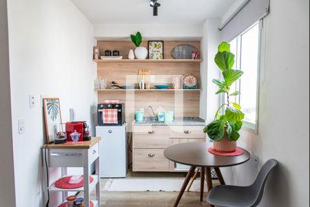 Cozinha de kitnet/studio para alugar com 1 quarto, 30m² em Sé, São Paulo