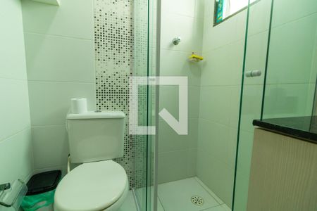 Banheiro da Suíte 1 de casa de condomínio à venda com 2 quartos, 79m² em Vila Ré, São Paulo