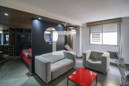 Sala de apartamento à venda com 1 quarto, 50m² em Azenha, Porto Alegre