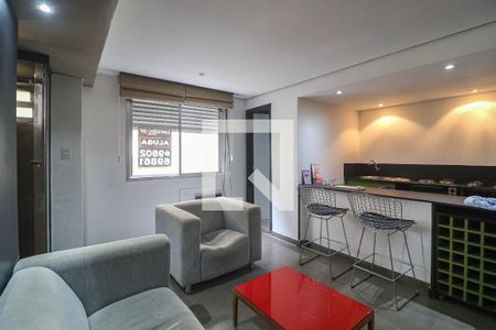 Sala de apartamento à venda com 1 quarto, 50m² em Azenha, Porto Alegre
