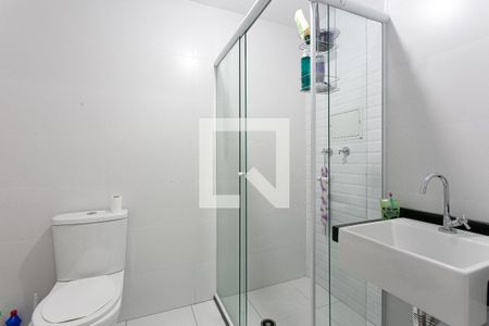 Banheiro de kitnet/studio à venda com 1 quarto, 23m² em Vila Esperança, São Paulo