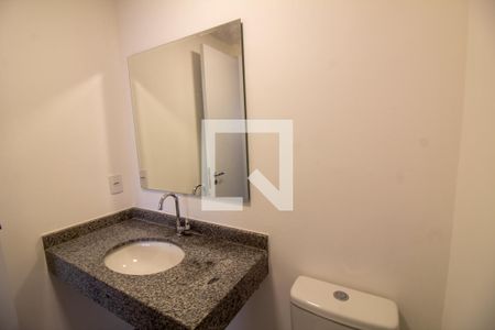 Banheiro da Suíte de apartamento para alugar com 1 quarto, 32m² em Campo Belo, São Paulo