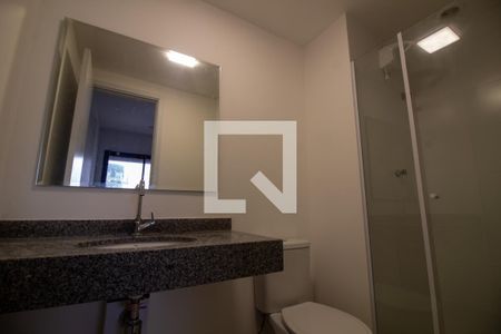 Banheiro da Suíte de apartamento para alugar com 1 quarto, 32m² em Campo Belo, São Paulo