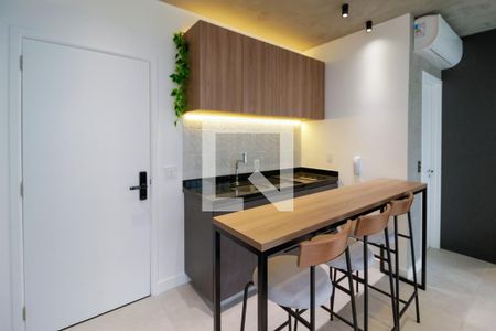 Cozinha de kitnet/studio para alugar com 1 quarto, 34m² em Vila Olímpia, São Paulo