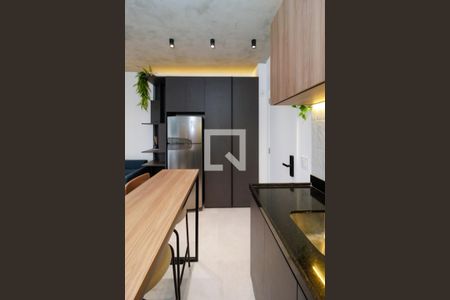 Cozinha de kitnet/studio para alugar com 1 quarto, 34m² em Vila Olímpia, São Paulo