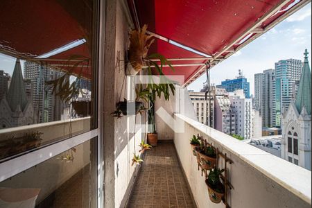 Varanda da Sala e Quarto de apartamento à venda com 2 quartos, 64m² em Consolação, São Paulo