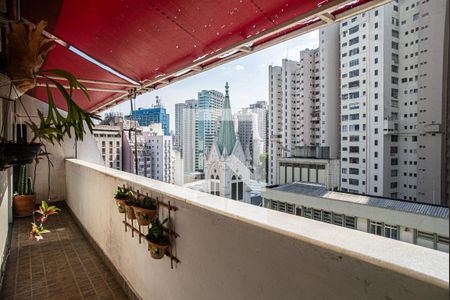 Varanda da Sala e Quarto de apartamento à venda com 2 quartos, 64m² em Consolação, São Paulo