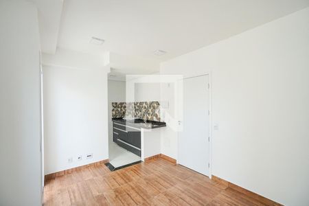 Sala quarto e cozinha de kitnet/studio para alugar com 1 quarto, 26m² em Chácara Seis de Outubro, São Paulo