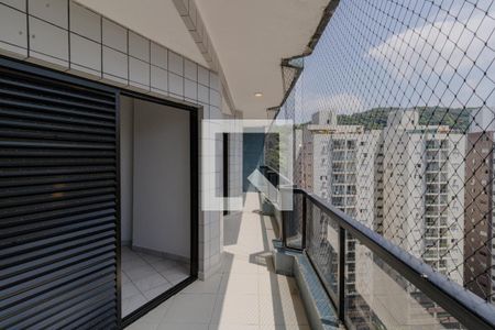 Varanda da Sala de apartamento para alugar com 4 quartos, 158m² em Barra Funda, Guarujá