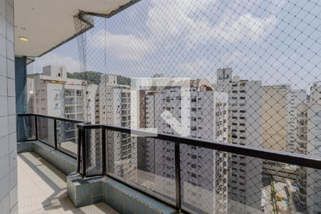 Varanda da Sala de apartamento para alugar com 4 quartos, 158m² em Barra Funda, Guarujá
