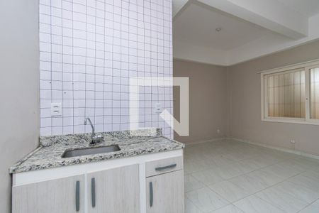 Cozinha de kitnet/studio para alugar com 1 quarto, 26m² em Santo Antônio, Porto Alegre