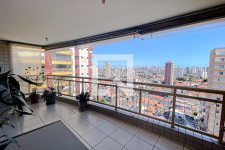 Varanda da Sala de apartamento à venda com 5 quartos, 165m² em Vila Deodoro, São Paulo