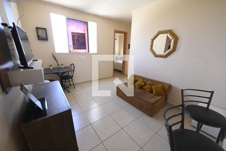 Sala de apartamento para alugar com 2 quartos, 58m² em Chácaras Santa Rita, Goiânia