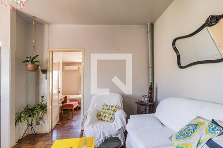 Sala de apartamento à venda com 1 quarto, 56m² em São João, Porto Alegre