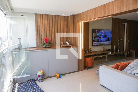 Varanda Sala de apartamento à venda com 3 quartos, 103m² em Centro, Santo André