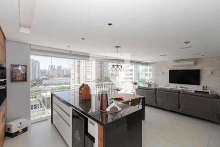 Varanda da Sala de apartamento para alugar com 3 quartos, 160m² em Santo Amaro, São Paulo
