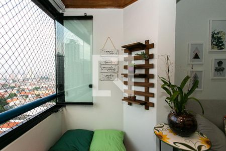 Varanda da Sala de apartamento à venda com 3 quartos, 66m² em Chácara Santo Antônio (zona Leste), São Paulo