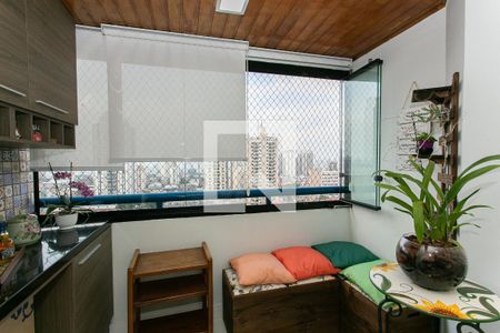 Varanda da Sala de apartamento à venda com 3 quartos, 66m² em Chácara Santo Antônio (zona Leste), São Paulo