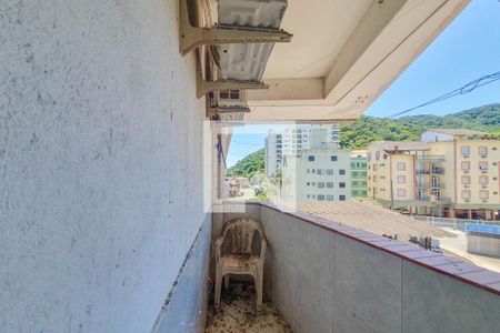 Varanda da Suíte 1 de apartamento para alugar com 3 quartos, 137m² em Loteamento João Batista Julião, Guarujá