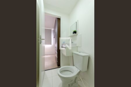 Banheiro de kitnet/studio à venda com 1 quarto, 17m² em Vila Guedes, São Paulo