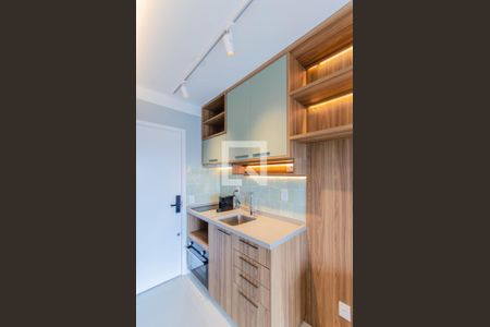 Cozinha de kitnet/studio para alugar com 1 quarto, 22m² em Vila Mariana, São Paulo