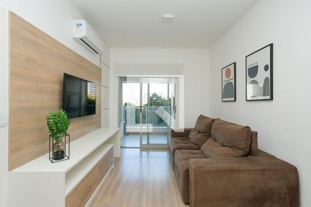 Sala de apartamento para alugar com 1 quarto, 59m² em Petrópolis, Porto Alegre