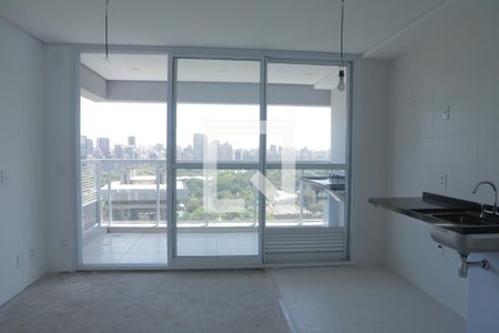 Sala/Cozinha de apartamento à venda com 1 quarto, 52m² em Vila Clementino, São Paulo