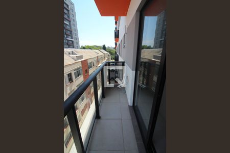 Sacada da Sala de apartamento à venda com 1 quarto, 47m² em Centro Histórico, Porto Alegre