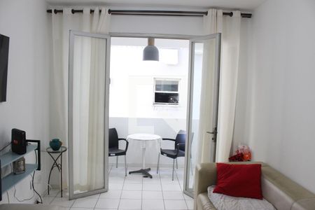 Varanda da Sala de apartamento para alugar com 1 quarto, 64m² em Centro, São Vicente