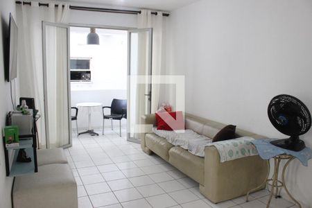 Sala de apartamento para alugar com 1 quarto, 64m² em Centro, São Vicente