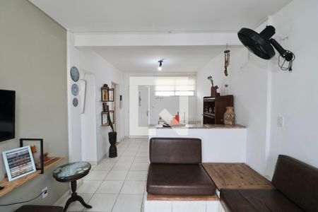 Sala de apartamento para alugar com 1 quarto, 62m² em Centro, Guarujá