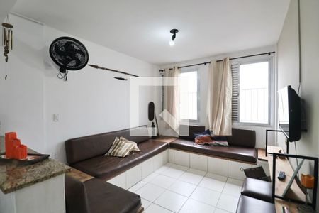 Sala de apartamento para alugar com 1 quarto, 62m² em Centro, Guarujá