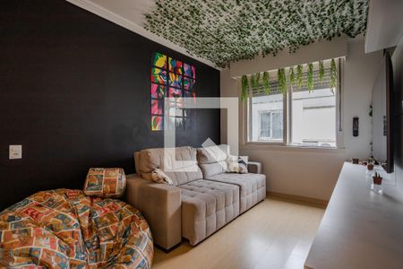 Sala de apartamento à venda com 1 quarto, 55m² em Jardim do Salso, Porto Alegre