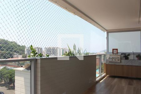 Varanda da Sala de apartamento à venda com 3 quartos, 99m² em Botafogo, Rio de Janeiro